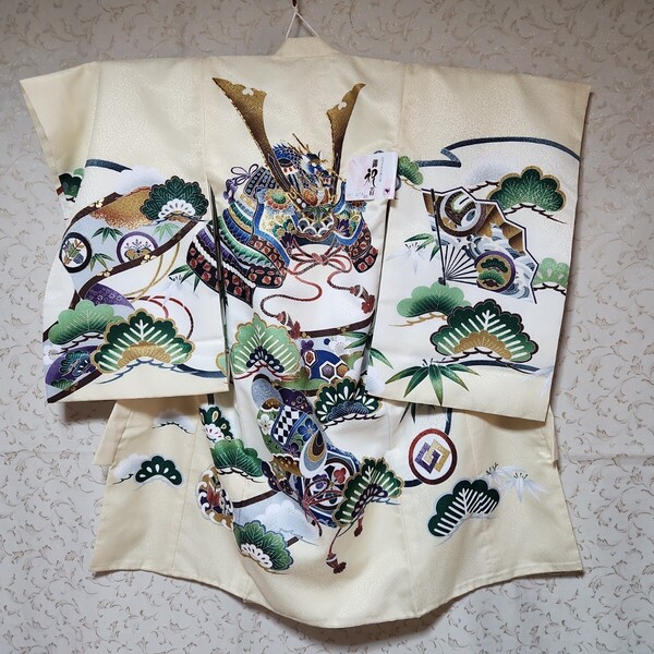 #5-021 (新品) ポリエステル 男児 お宮参り きもの
