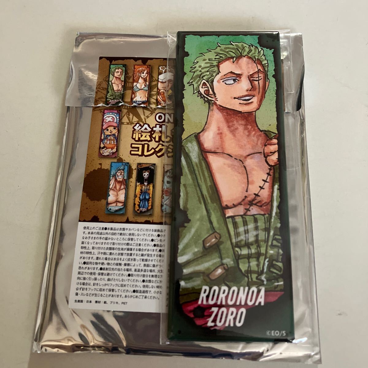 スクエア缶バッジコレクション ゾロ ONE PIECE 8個 キャラクター