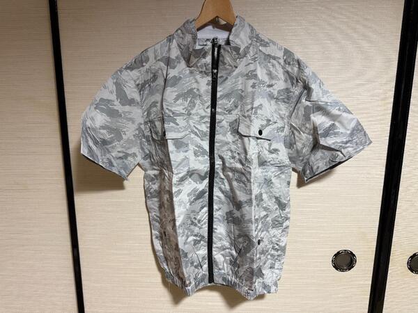 空調作業服 空調服 空調ベスト 迷彩 2XL 新品未使用 ファンは付きません。白、半袖