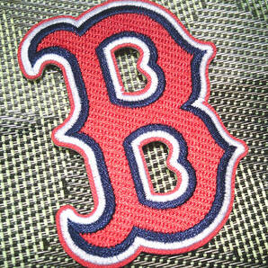 《赤BロゴRS》■◆新品 RedSoxレッドソックス 野球 ベースボール 刺繍ワッペン(パッチ)◆◎アメリカ スポーツ メジャーリーグ◆衣服DIY