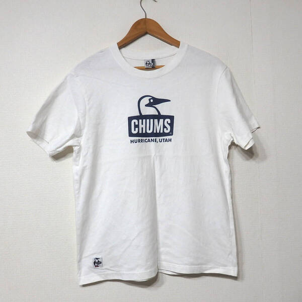 【送料無料】チャムスTシャツ/CHUMS ロゴデザイン Mサイズ
