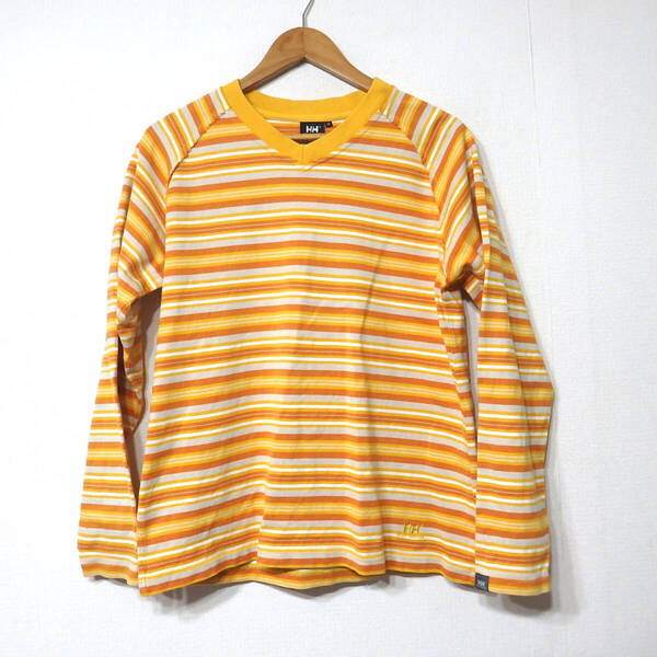 【送料無料】ヘリーハンセンTシャツ/ボーダー柄 Mサイズ 綿100% HELLY HANSEN