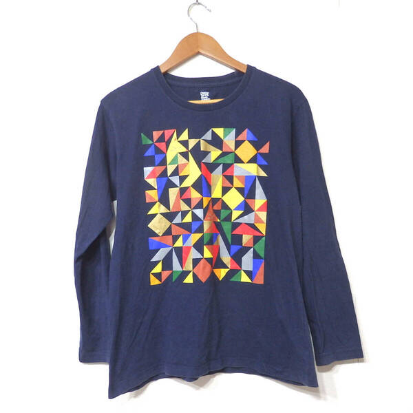 【送料無料】グラニフTシャツ/ロンT Mサイズ 紺色 Design Tshirts Store graniph