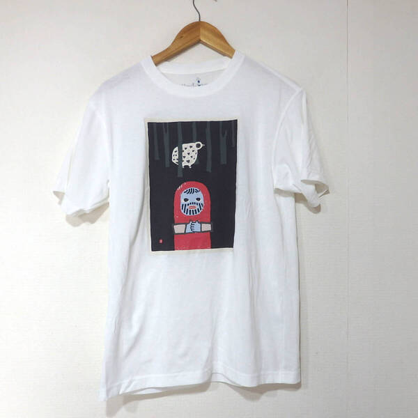 【送料無料】モンベルTシャツ/mont bell Mサイズ しわあり ポリエステル素材 白