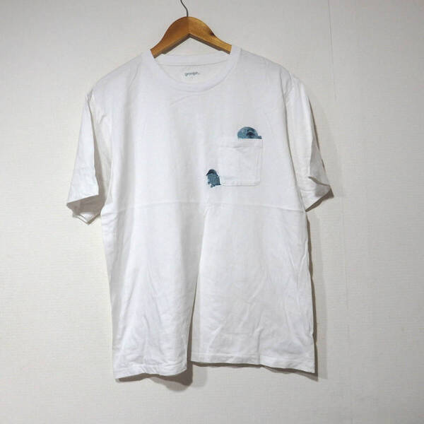 【送料無料】グラニフTシャツ/あざらし Lサイズ Design Tshirts Store graniph 刺繍