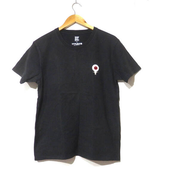 【送料無料】グラニフ×ゲゲゲの鬼太郎Tシャツ/刺繍 黒 Mサイズ Design Tshirts Store graniph