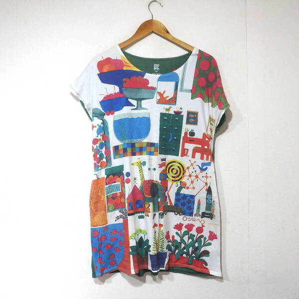 【送料無料】グラニフ×五味太郎ワンピース/色褪せあり 難あり Design Tshirts Store graniph