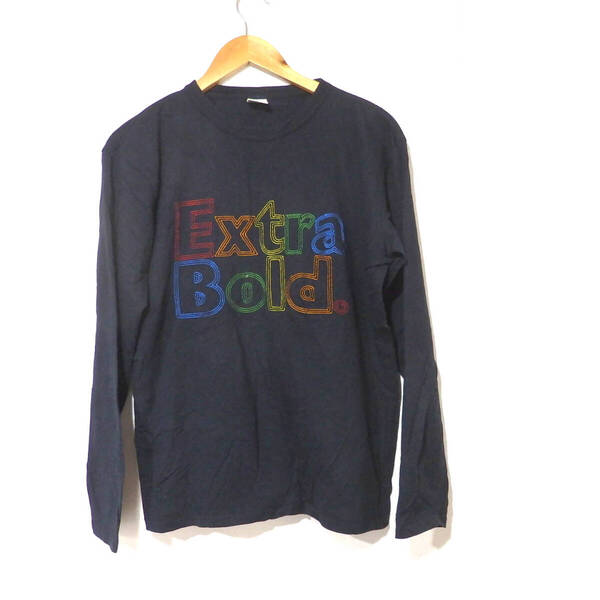 【送料無料】グラニフTシャツ/長袖 ロンT extra bold Mサイズ 良品 Design Tshirts Store graniph