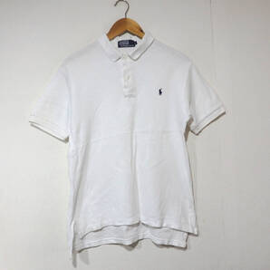 【送料無料】ラルフローレンポロシャツ/白 Lサイズ レディースサイズ相当 ナイガイ POLO RALPH LAUREN