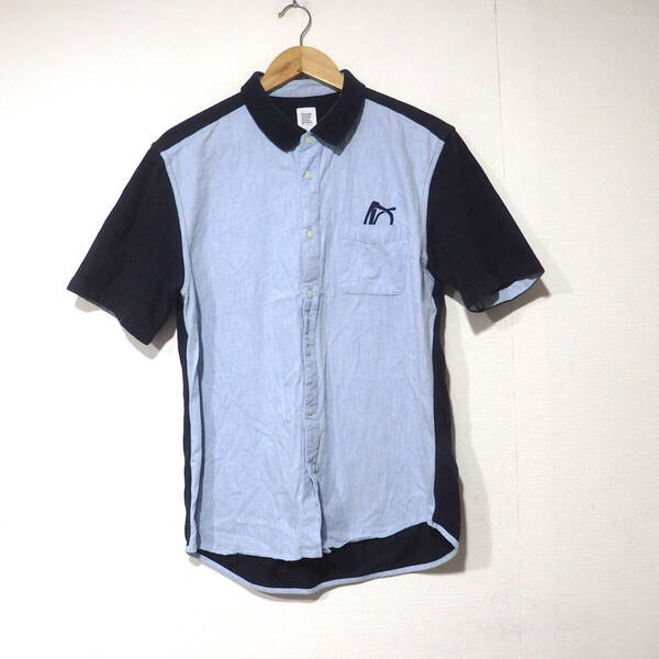 【送料無料】グラニフ半袖シャツ/メガネ刺繍 ポケット Lサイズ Design Tshirts Store graniph