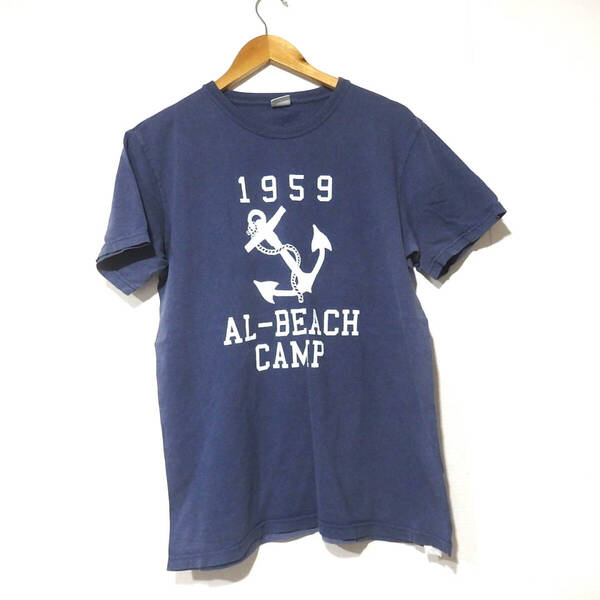 【送料無料】アルファTシャツ/ネイビー Lサイズ Alpha Industries 色褪せ