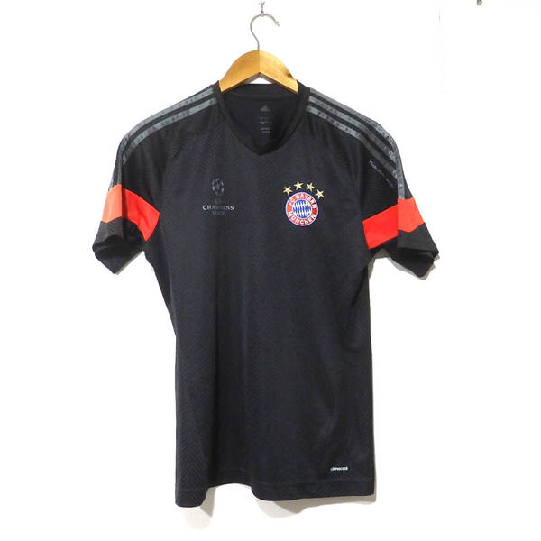 【送料無料】アディダス FC バイエルンミューヘンTシャツ /Mサイズ adidas チャンピオンリーグ ヨレ、色褪せあり Bayern Mnchen
