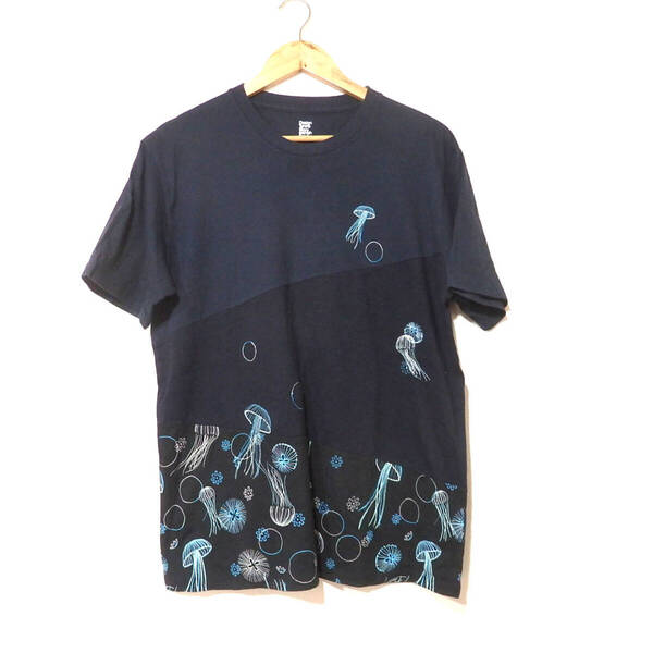 【送料無料】グラニフTシャツ/クラゲ 刺繍 Lサイズ Design Tshirts Store graniph