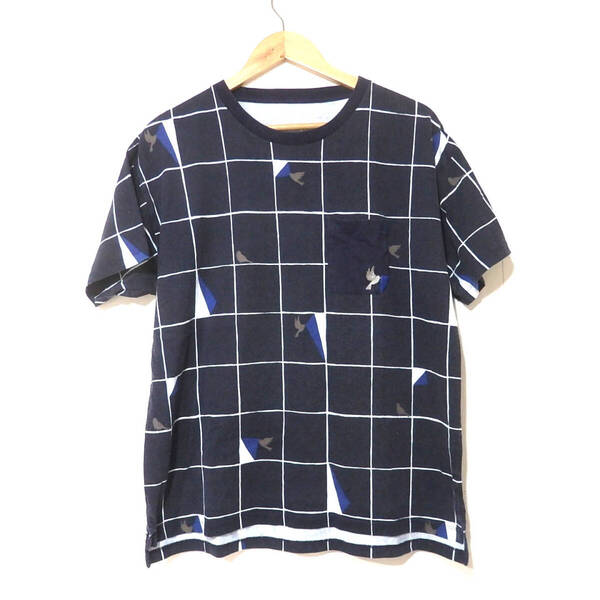 【送料無料】グラニフTシャツ/濃紺 刺繍 Design Tshirts Store graniph ポケット ゆったりめ