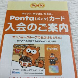 匿名配送 送料無料 Pontaカード ポンタカード 台紙あり すき家 限定オリジナルデザイン 未登録 ポンタポイント