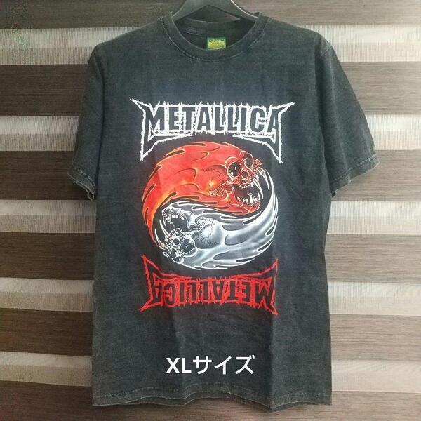 メタリカ 半袖Tシャツ XL バンドT ロック メタル パンク ヴィンテージ METALLICA ピグメント