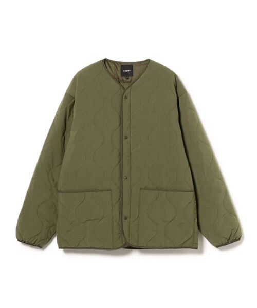 【新品】BEAMS ダウン ミリタリー ライナージャケット サイズXL OLIVE タグあり 大特価