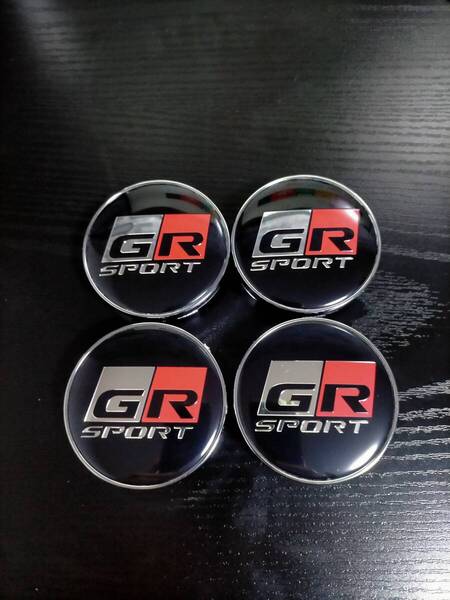 新品4個セットトヨタ GR GAZOO Racing ホイール センターキャップ ハブキャップ エンブレム 外径60mm ホイールキャップ
