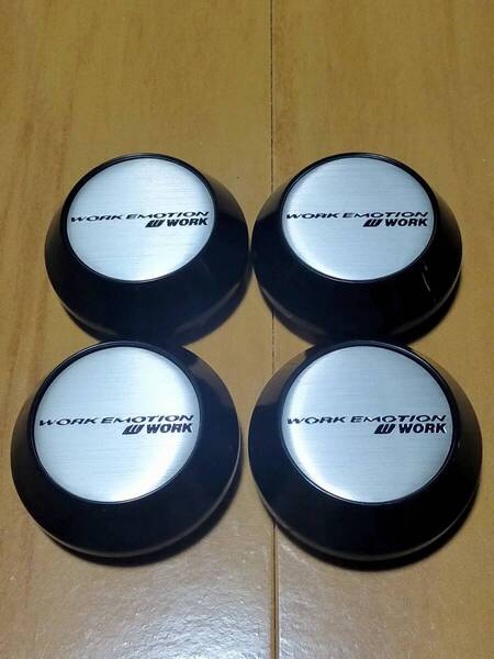 送料無料 ワークエモーション ホイール センターキャップ 64mm 65mm シルバーブラック WORK EMOTION