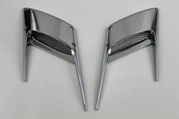 汎用ダミーダクト type207 ドレスアップ フェンダー バンパー ボンネット リア フロント クロムメッキ アクセント 旧車 通気 冷却