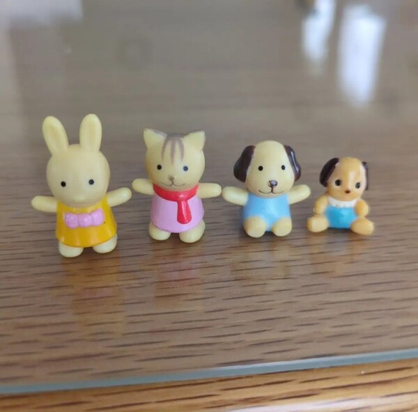 シルバニアファミリー フィギュア うさぎ ねこ いぬ