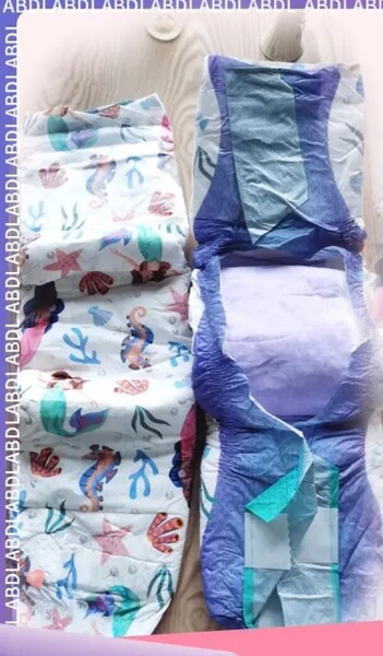大人用紙おむつ 1枚 お試し用 超吸収5000cc かわいい オムツ テープタイプ ABDL 使い捨て おむつ