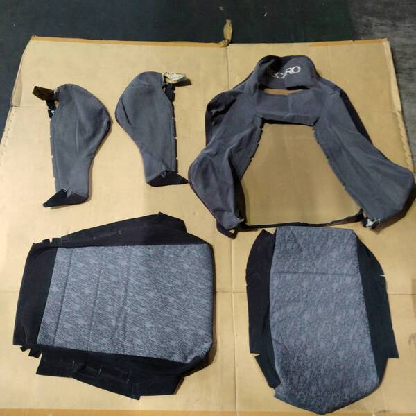 送料無料 希少 三菱 純正 RECARO レカロ SR2 SR-2 CE9A ランサーエボリューション2 ランエボ2 セミバケ 生地 破れなし ヘタリ薄れあり 5点