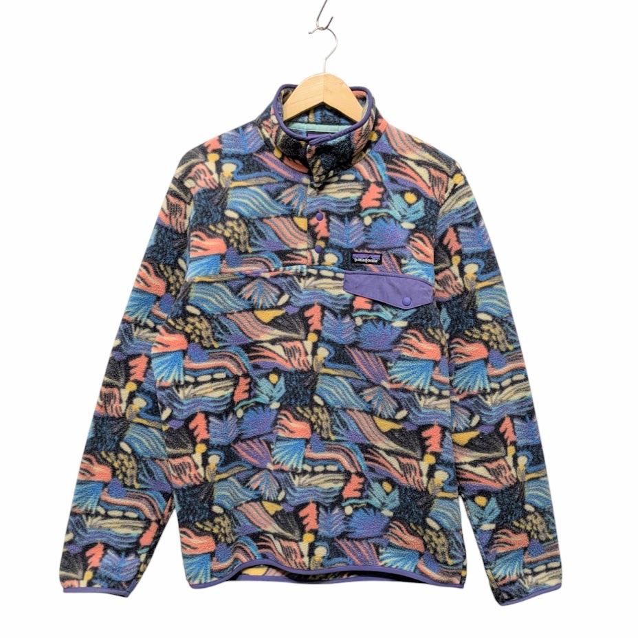 90s USA製 patagoniaパタゴニア クリーチャーズ 総柄 フリース