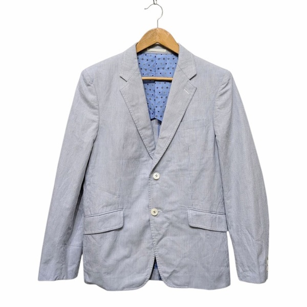 COMME des GARCONS HOMME コムデギャルソン オム テーラードジャケット ホワイト ブルー ストライプ HK-J008