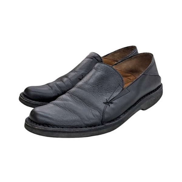 Yohji Yamamoto POUR HOMME ヨウジヤマモト プールオム レザーシューズ スリッポン サイドゴア ブラック SKY WALK