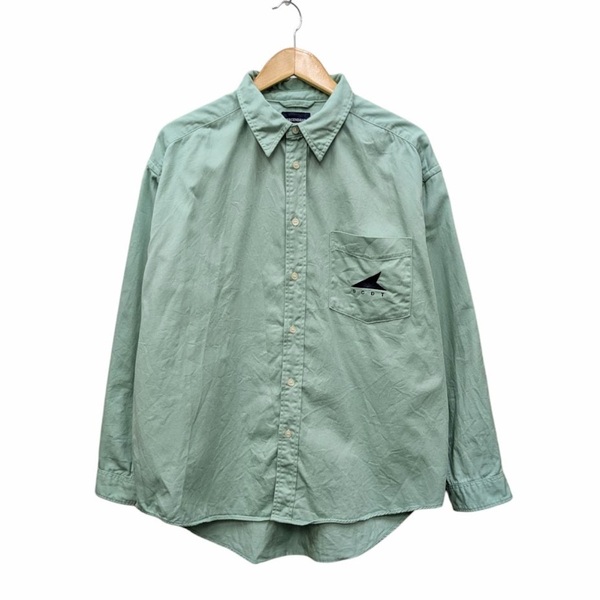 DESCENDANT KENNEDY'S TWILL LS SHIRT GREEN 251WVDS-SHM03 ディセンダント 長袖シャツ グリーン サイズ 2