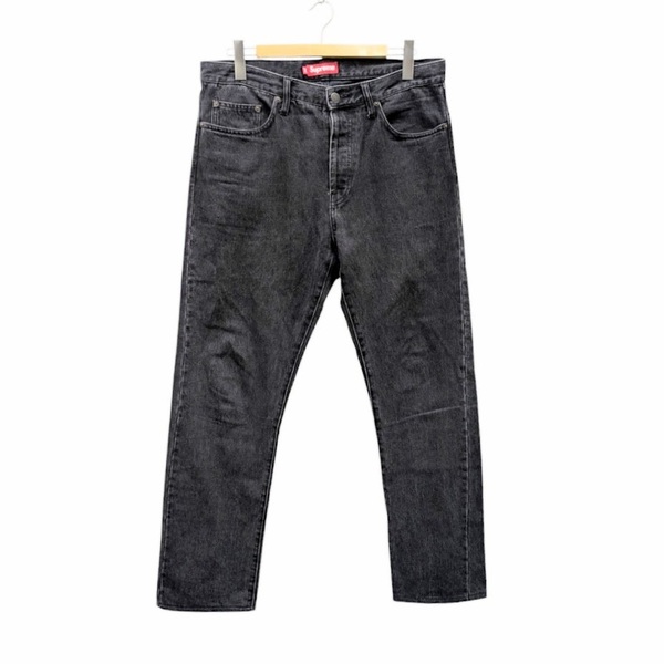 24SS SUPREME Supreme シュプリーム STONE WASHED BLACK SLIM JEAN ストーン ウォッシュ ブラック スリム ジーンズ サイズ 34