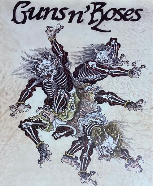 未使用品 Guns N’ Roses 2025 Japan Limited リトグラフポスター 200枚限定 ガンズアンドローゼズ ポスター グッズ