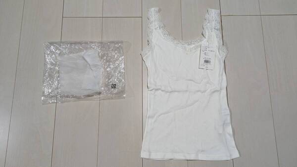 未使用 AZUL BY MOUSSY アズールバイマウジー キャミソール O/WHT オフホワイト S