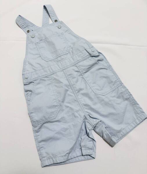 送料込み 未使用 プチバトー 24m 86cm サロペット オーバーオール キッズ ベビー PETIT BATEAU ブルー 夏