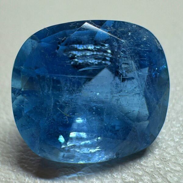 ベトナム産 天然 非加熱 アクアマリン ルース 約4.1ct オーバル 無処理 天然石 原石 サンタマリア