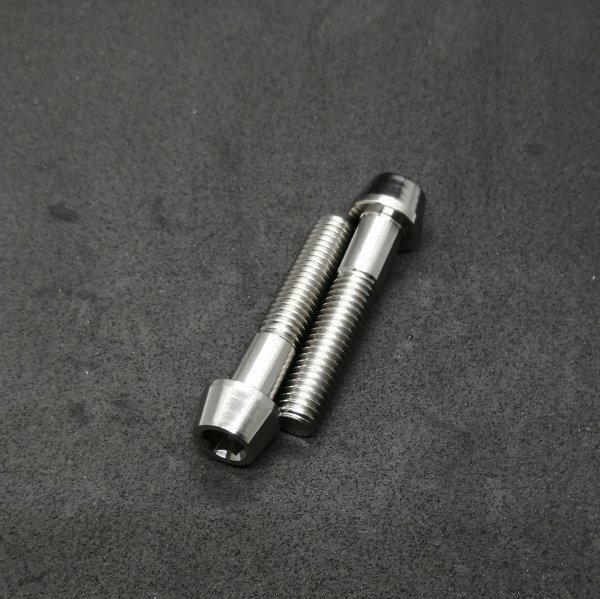 64チタン M8 P1.25 40mm テーパー キャップボルト 2本 チタン合金 Ti6Al4V ブレンボ キャリパー