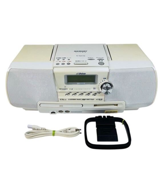 Victor ビクター Memory Clavia メモリー クラビア CD-MD USB メモリーポータブルシステム RD-M2 ホワイト