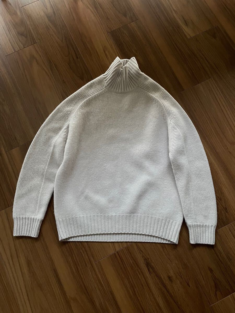 即決 送料込 美品 Drawer ドゥロワー ビジューカシミヤニット