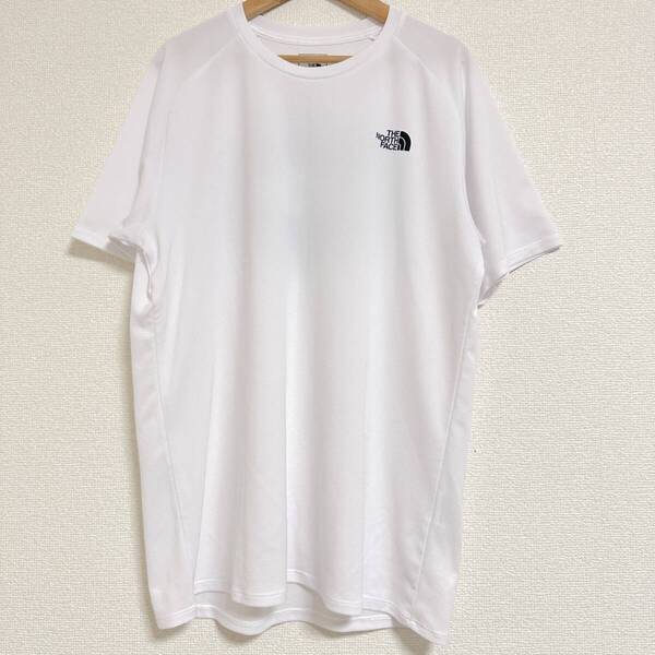 ザノースフェイス 2022夏 ショートスリーブ アンペア クルーネック バックプリントTシャツ NT62282 吸汗速乾 抗菌防臭 UVケア 白 M Y0349