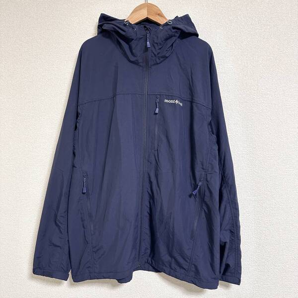 mont-bell モンベル メンズ O.D.パーカ 1103320 撥水 ウィンドブレイカー アウトドア トレッキング 登山 キャンプ 紺 M Y0370
