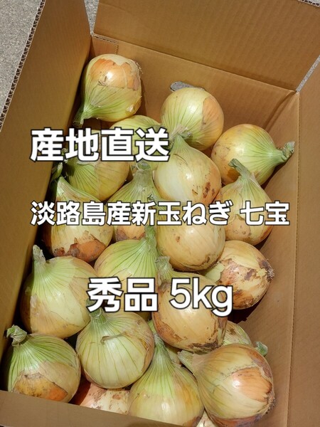 産地直送 淡路島産新玉ねぎ 七宝 秀品 5kg