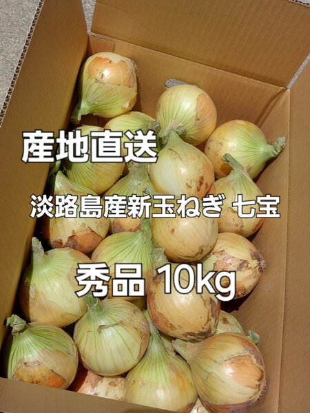 産地直送 淡路島産新玉ねぎ 七宝 秀品 10kg