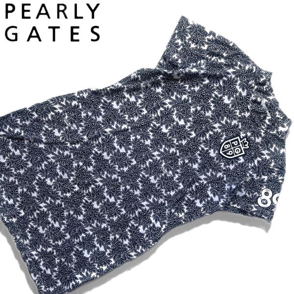 【送料無料】PEARLY GATES パーリーゲイツ 総柄 花柄 モックネックワンピース 0 レディース ハイネック ゴルフ GOLF
