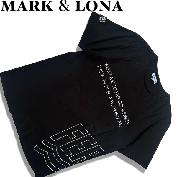 【送料無料】MARK&LONA マークアンドロナ FER ファー Tシャツ メンズ ゴルフ 黒 ブラック 半袖 48 L