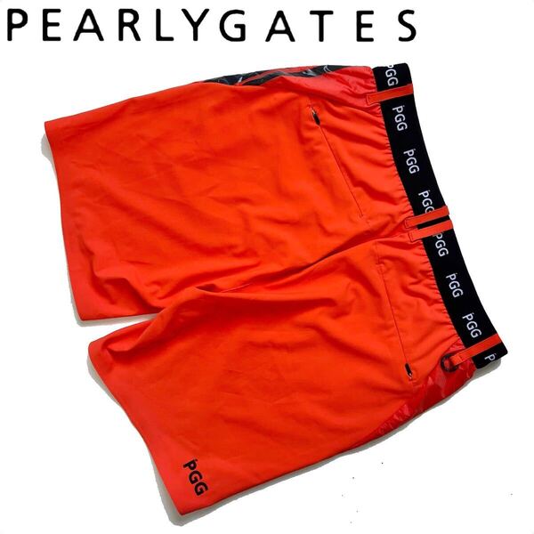 【送料無料】PGG パーリーゲイツ ハーフパンツ ナイロン オレンジ メンズ 4 M ゴルフ PEARLY GATES ズボン GOLF