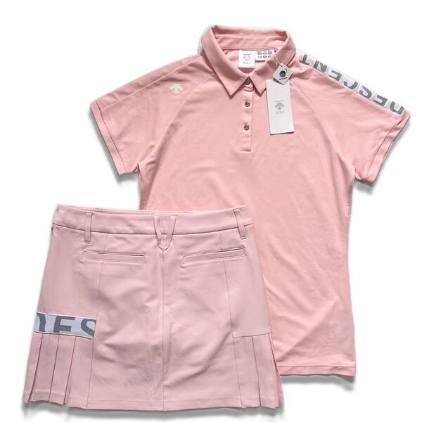 【送料無料】DESCENTE GOLF デサントゴルフ セットアップ ピンク レディース ポロシャツ スカート インナーパンツ付き 上下