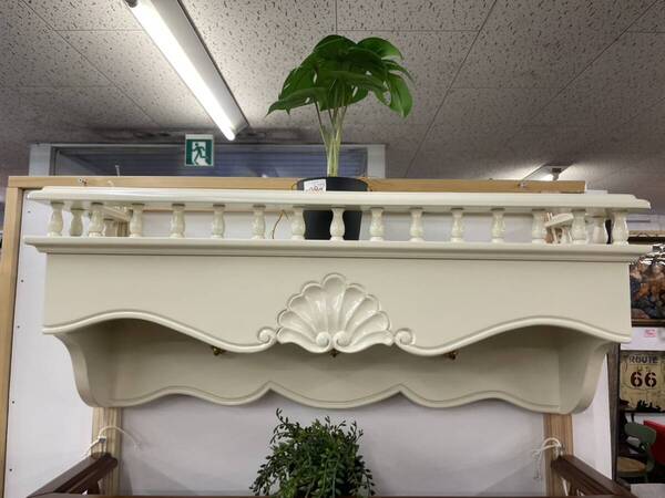 マホガニー ウォールラック 棚 壁掛け アンティーク ラック シェルフ 木製 木 ホワイト 木製ラック 展示ラック 展示 台 インテリア 白 姫