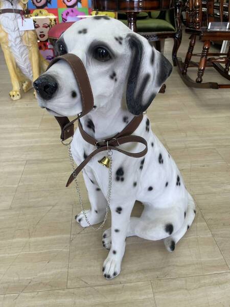 ダルメシアン 置物 オブジェ 犬 いぬ 玄関 エントランス ガーデン 庭 ドック 101匹わんちゃん オーナメント 飾り物 ドッグ DOG