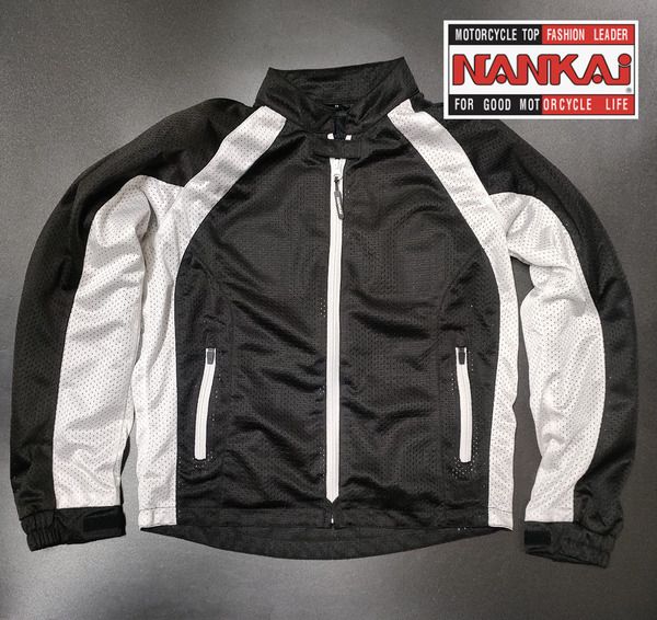 送料無料 美品 ナンカイ メッシュジャケット 黒白M NANKAI